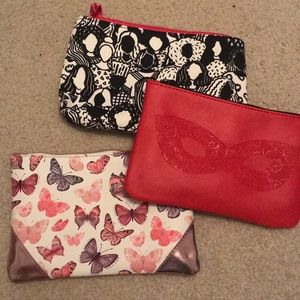 3 cosmetic bags